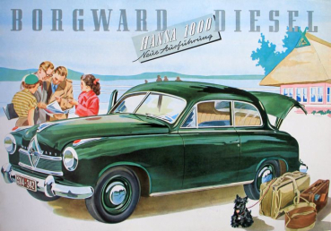 Borgward Hans 1800 Diesel Modelprogram 1952 Carbrochure (10035)